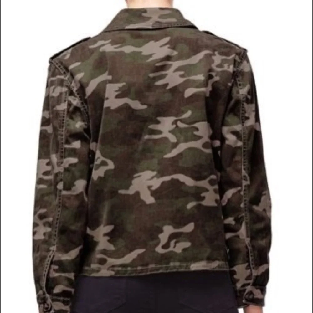 NWT Good American Camo Print Military Jacket new